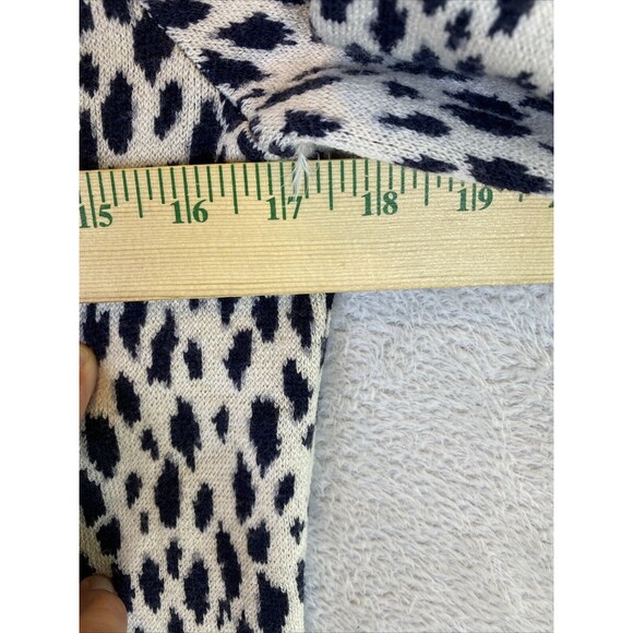 Ann Taylor Sweater Dress Women's Medium Wool Blend Animal Print Long Sleeve - Picture 6 of 8